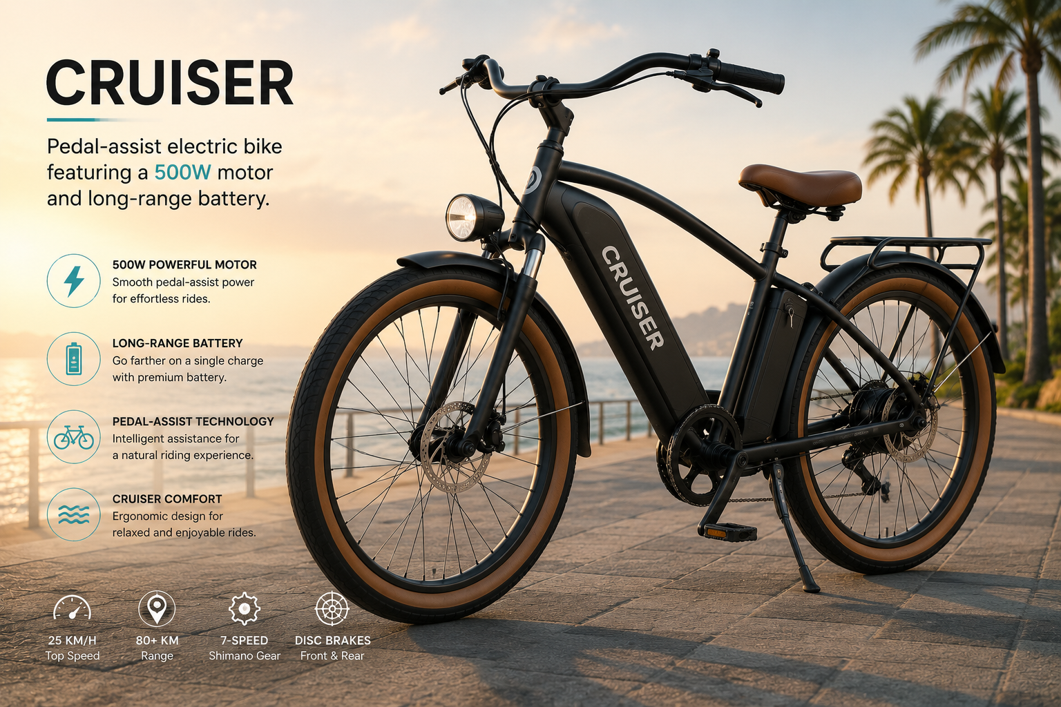 UrbanVolt E-Bike Cruiser